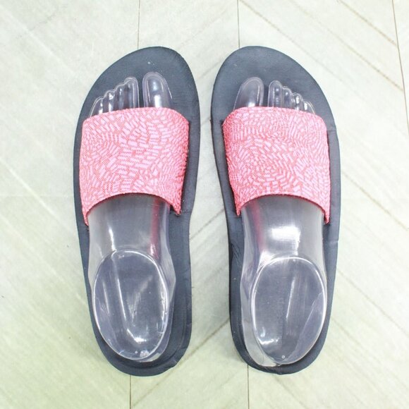 LL Bean Women’s Size 8 Red Canvas Slip-On Open Toe Summer Sandals - Picture 7 of 10